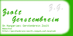 zsolt gerstenbrein business card